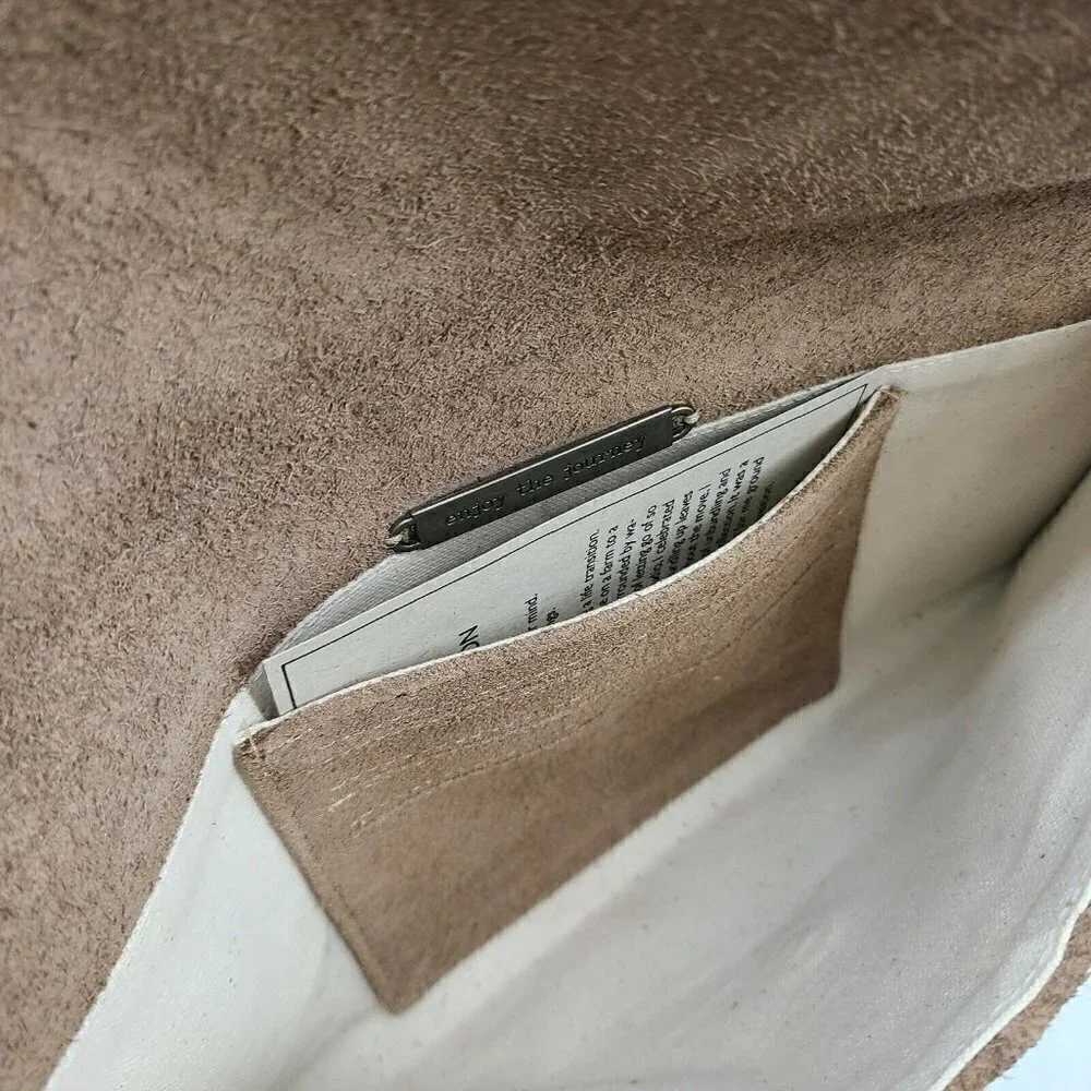 New Ali Dakota Kauai Suede Clutch Purse 